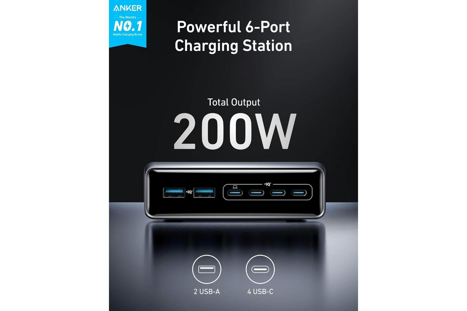 Anker GaNPrime 200W 6 Port Charger-6