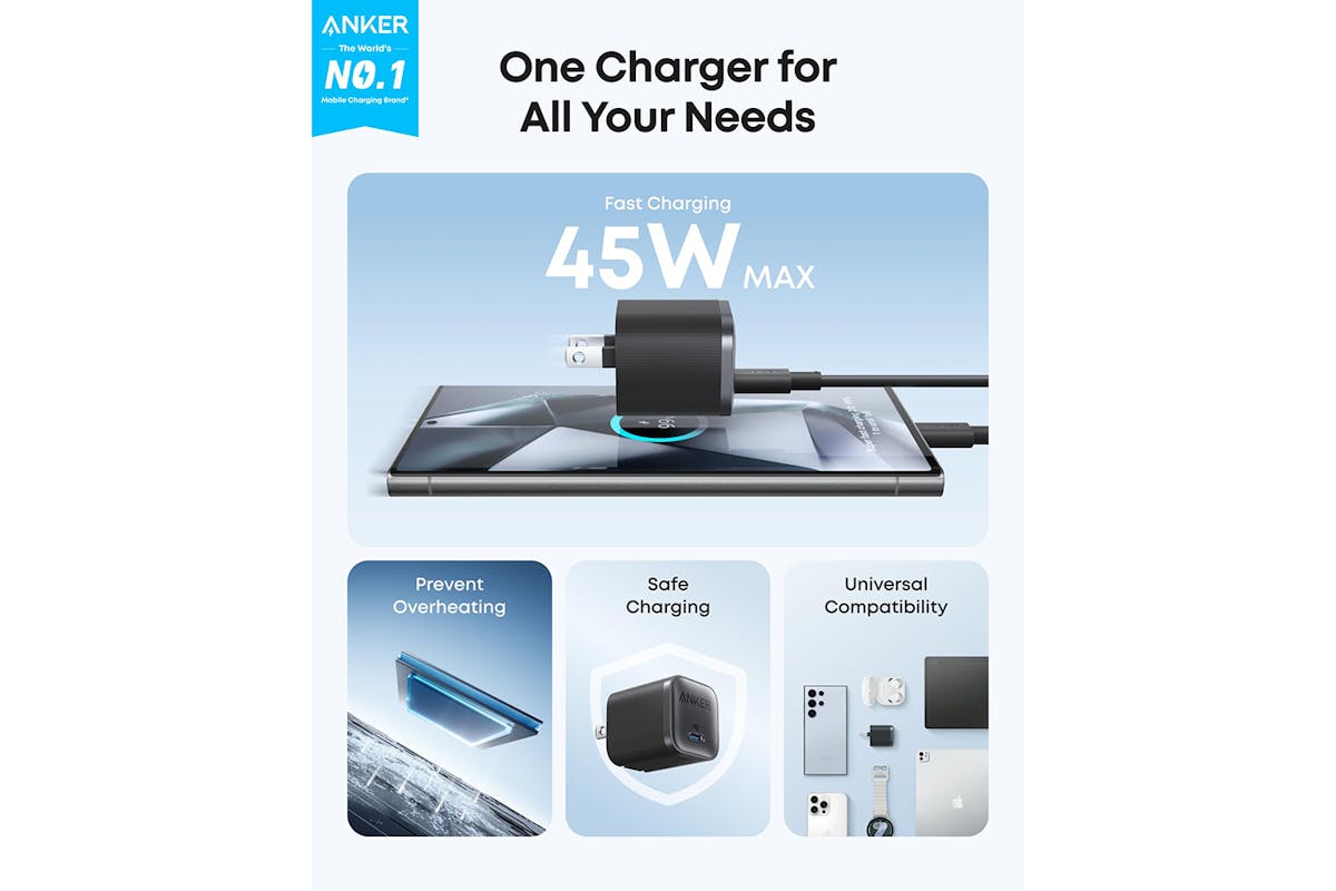 Anker USB-C 45W Nano Charger | Black-7