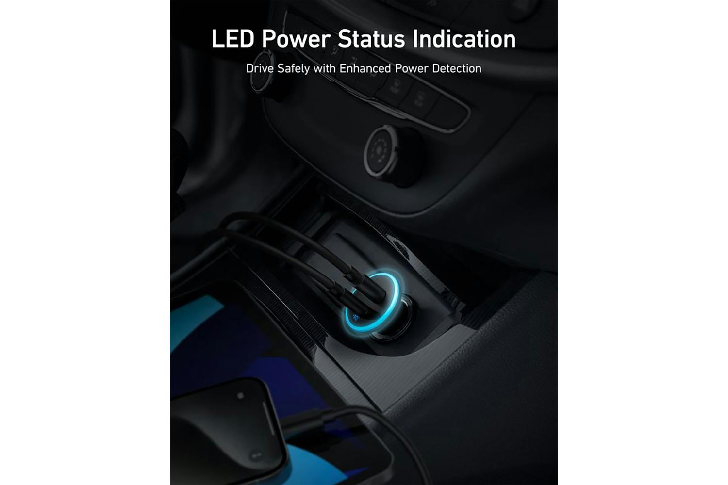 Anker 323 52.5W Car Charger | Black-3