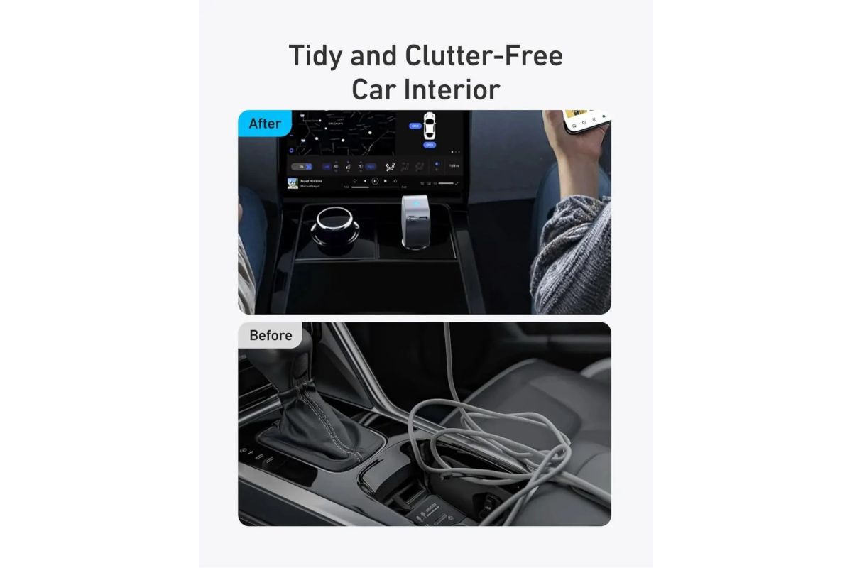Anker USB-C 75W Max Car Charger with Built-In Retractable Cable | Silver-2