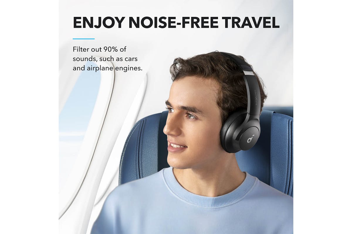 Soundcore Q21I Over-Ear True Wireless Noise Cancelling Headphones | Black-2