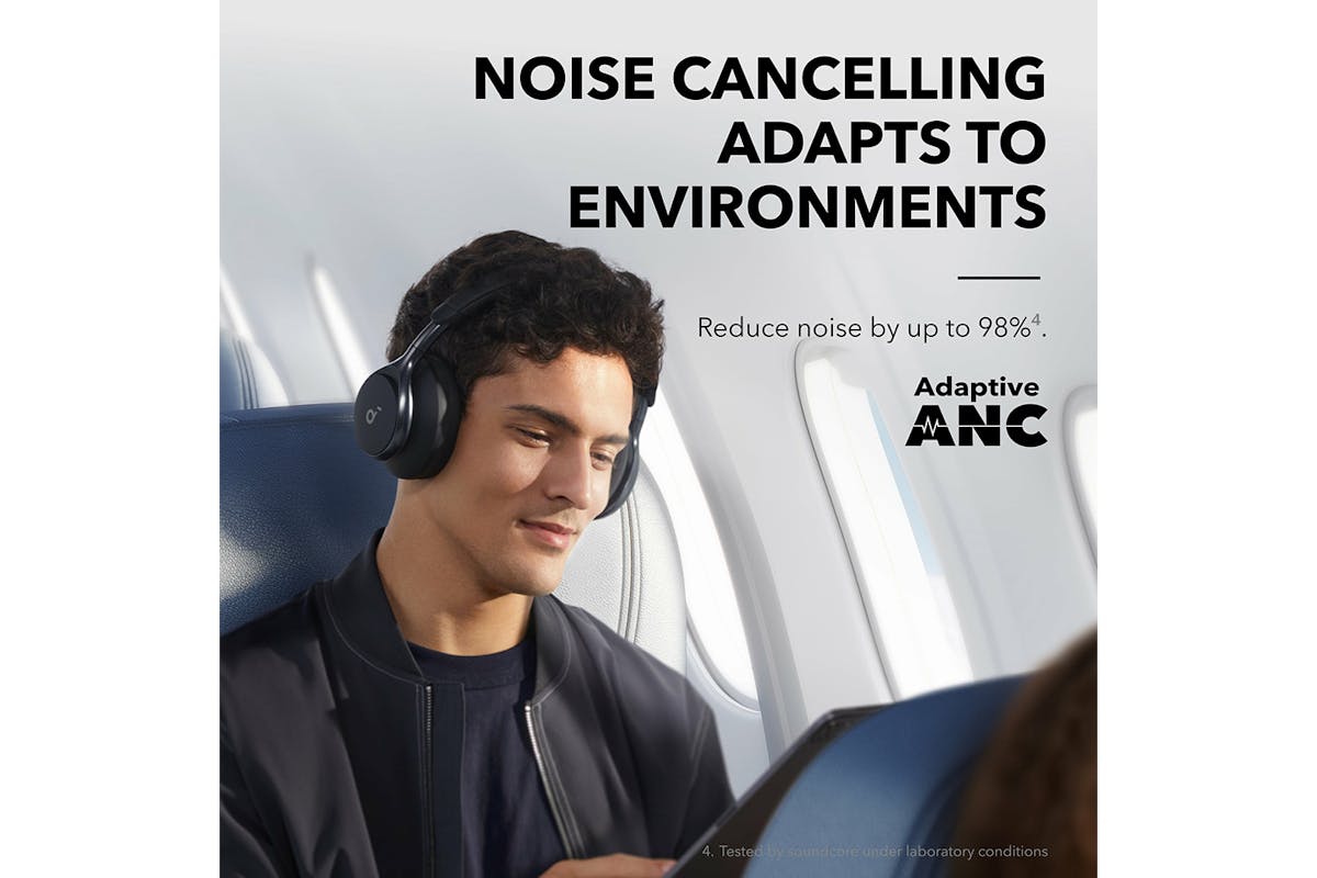 Soundcore Space One Over-Ear Active Noise Cancelling Headphones | Black-3
