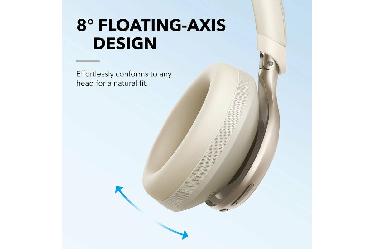 Soundcore Space One Over-Ear Active Noise Cancelling Headphones | White-4