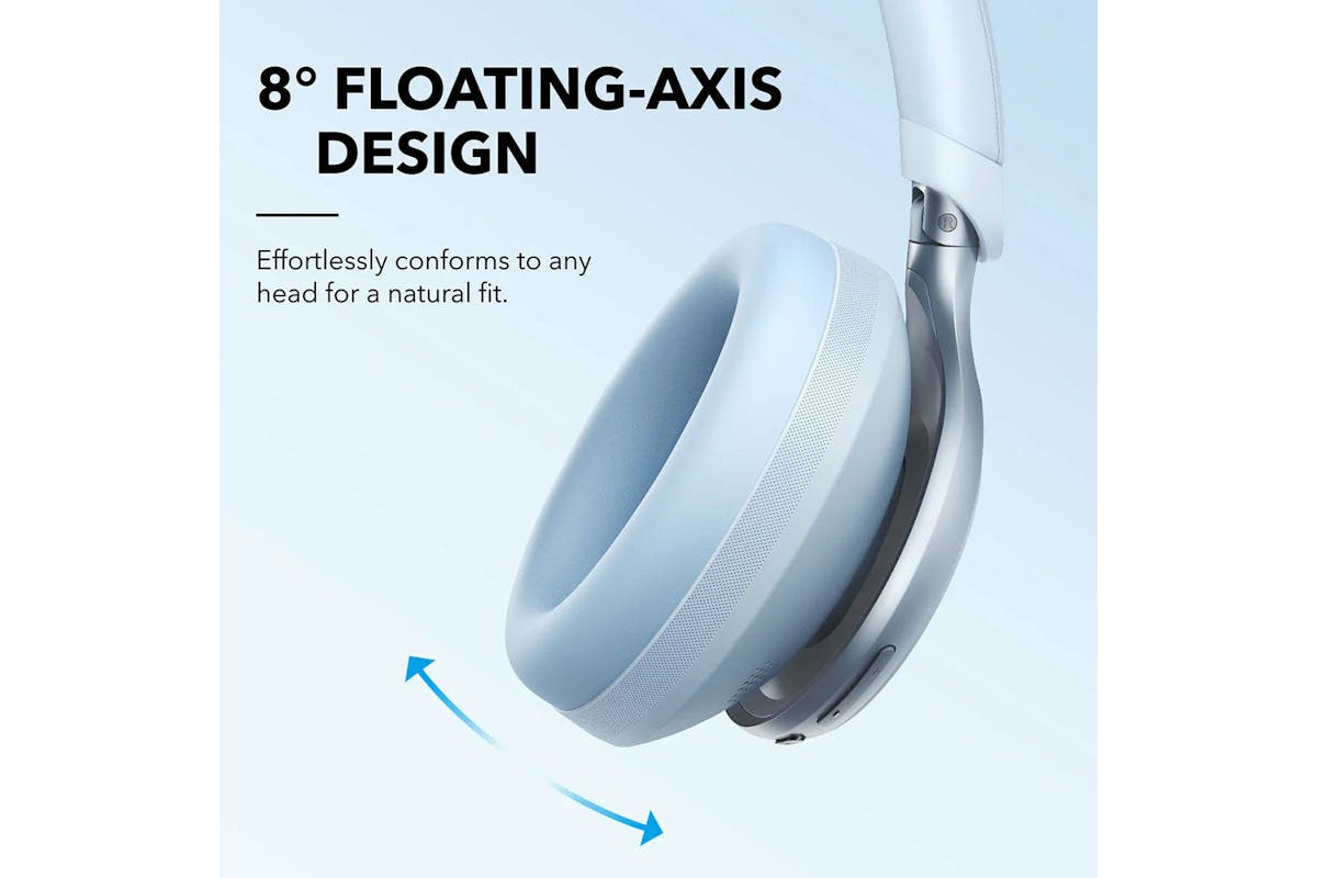 Soundcore Space One Over-Ear Active Noise Cancelling Headphones | Blue-6