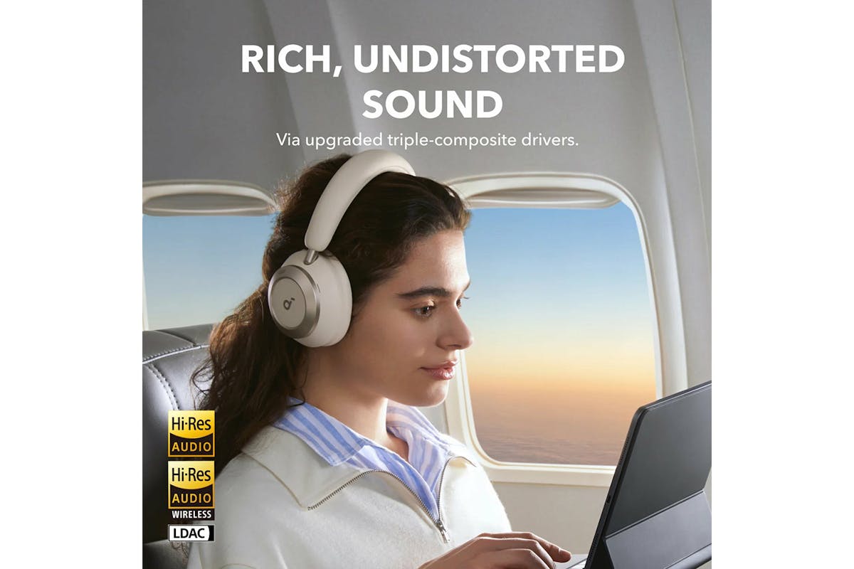 Soundcore Space One Pro Noise Cancelling Headphones | White-5