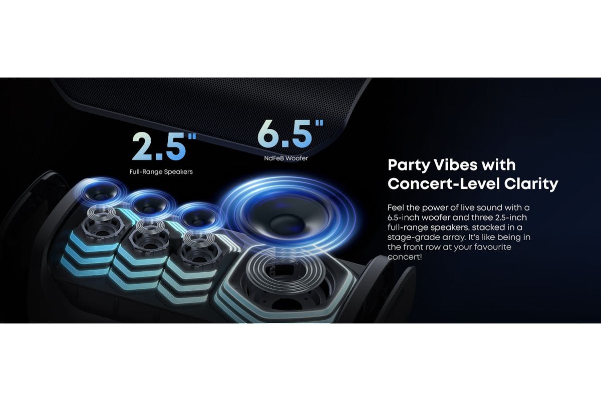 Soundcore Rave 3s Bluetooth Speaker | Karaoke Party Speaker | 200w | Black-10