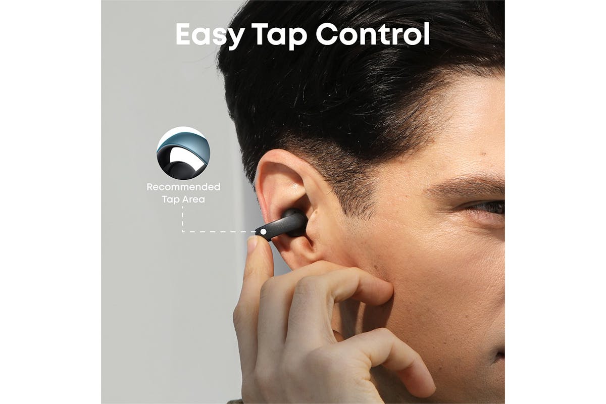 Soundcore AeroClip Open-Ear Earbuds with Adaptive Comfort | Black-7