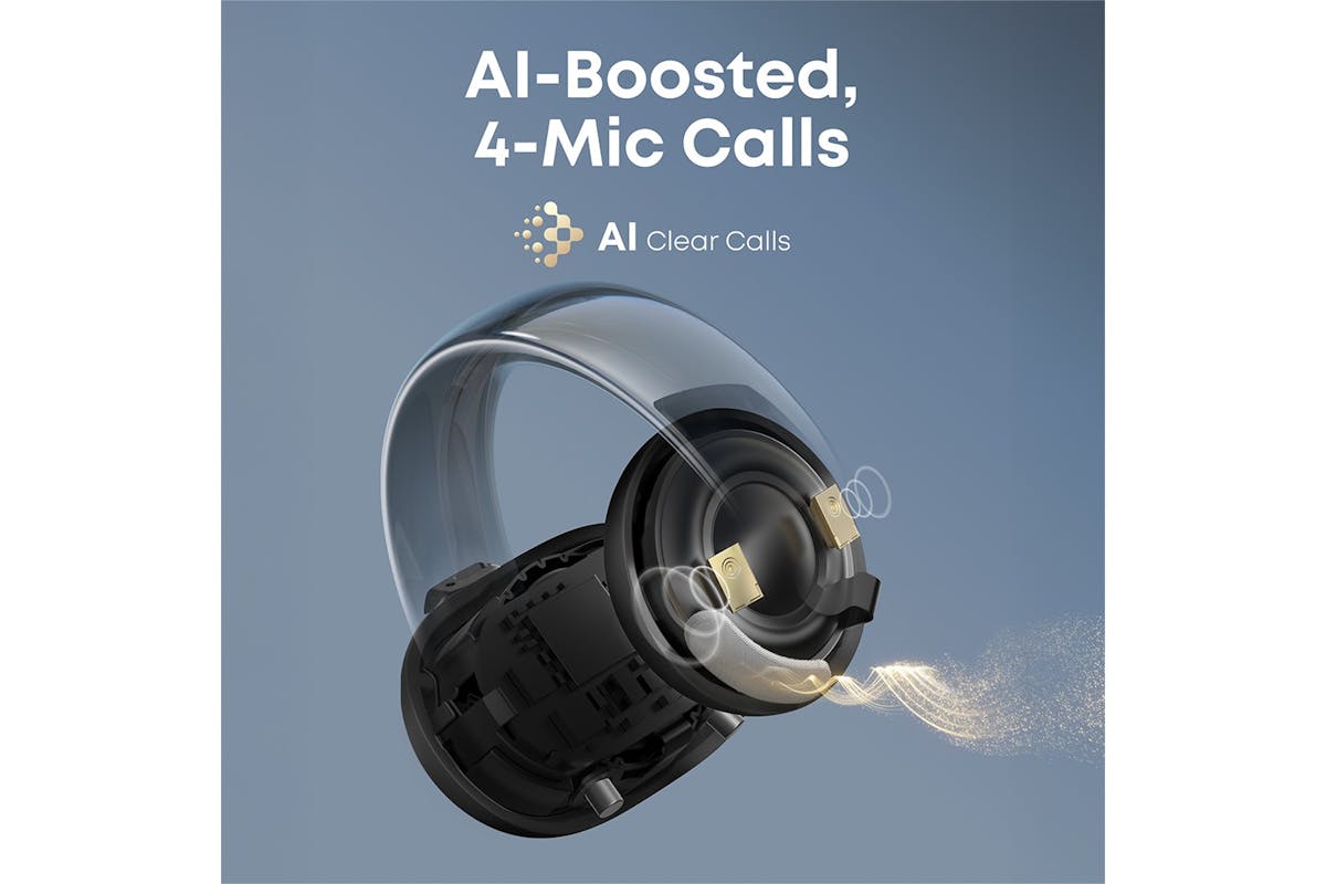 Soundcore AeroClip Open-Ear Earbuds with Adaptive Comfort | Black-8