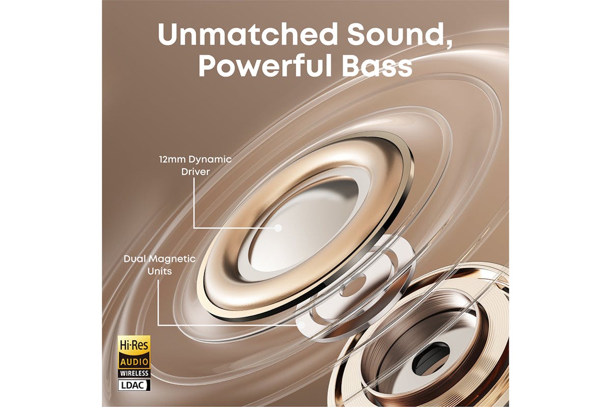 Soundcore AeroClip Open-Ear Earbuds with Adaptive Comfort | White-4