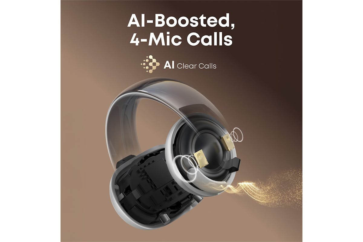 Soundcore AeroClip Open-Ear Earbuds with Adaptive Comfort | White-6
