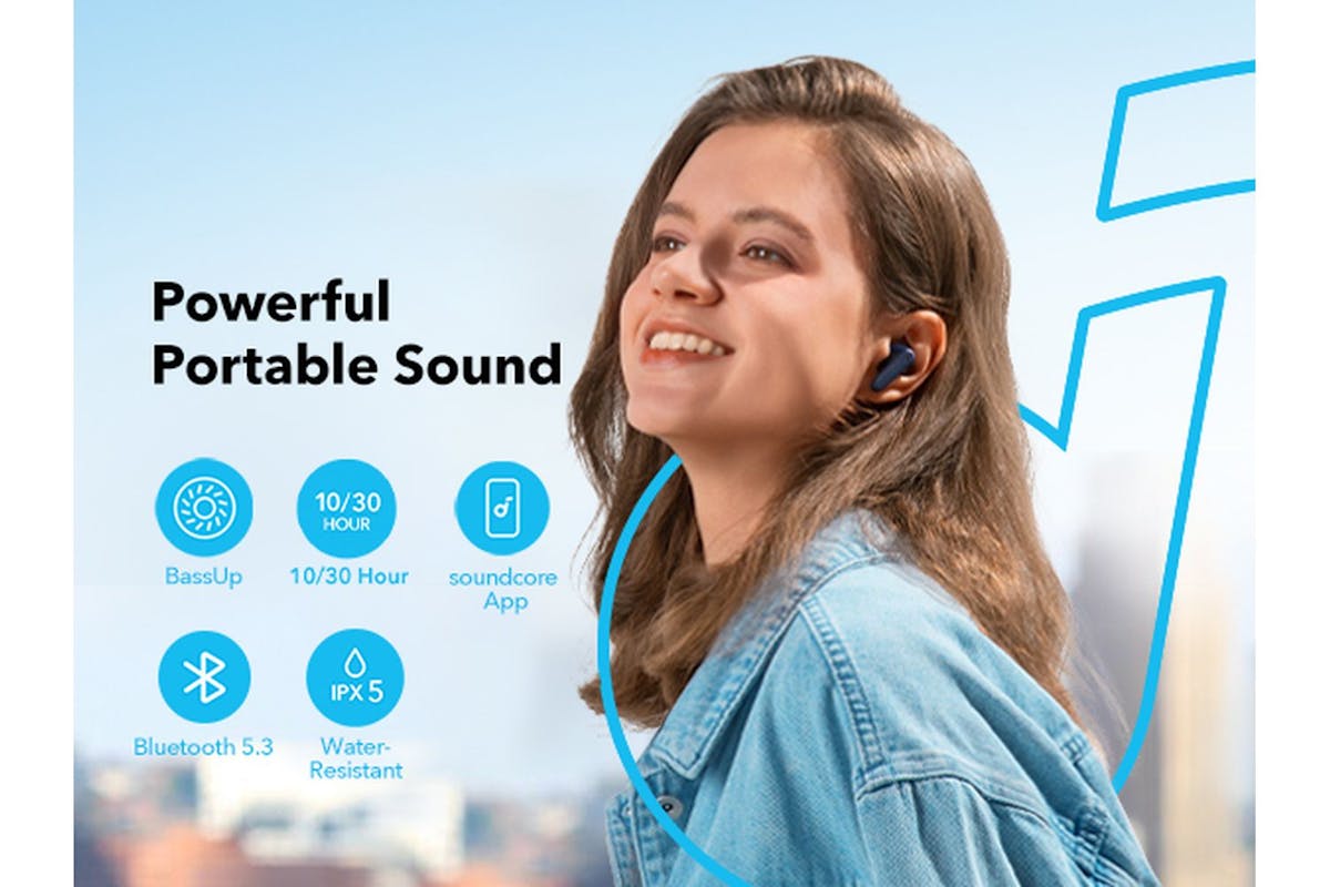 Soundcore R50i Wireless Earbuds | Blue | Ai-enhanced Calls-6