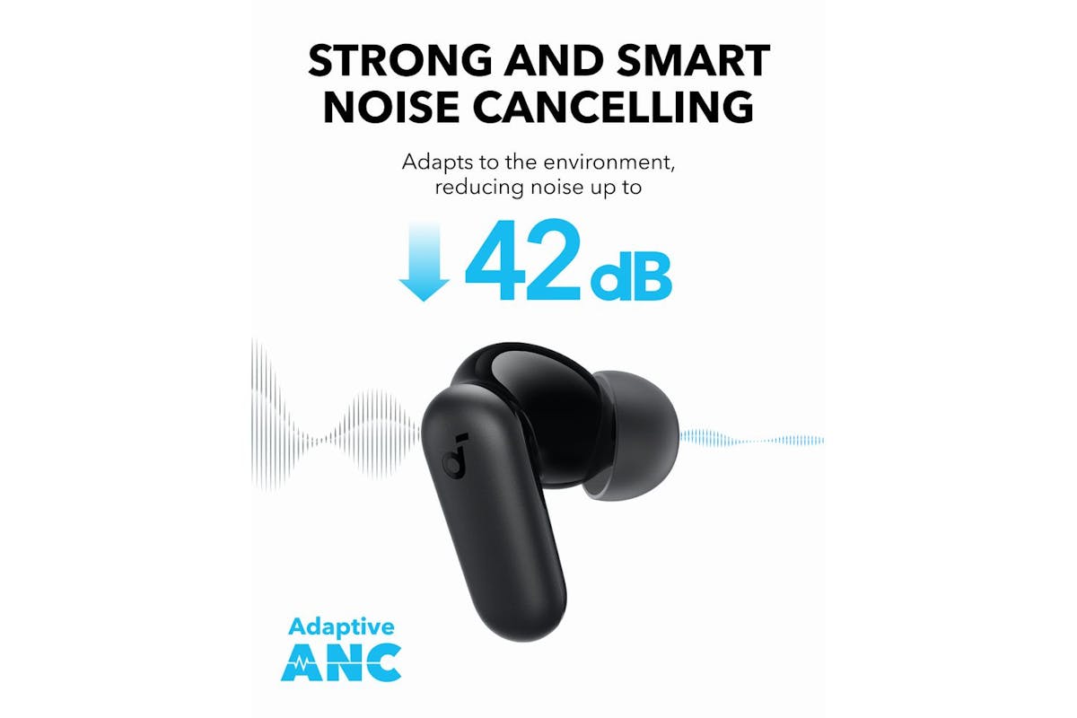 Soundcore R50i Anc Noise Cancelling Earbuds | Bluetooth 5.4 Wireless | Black-3