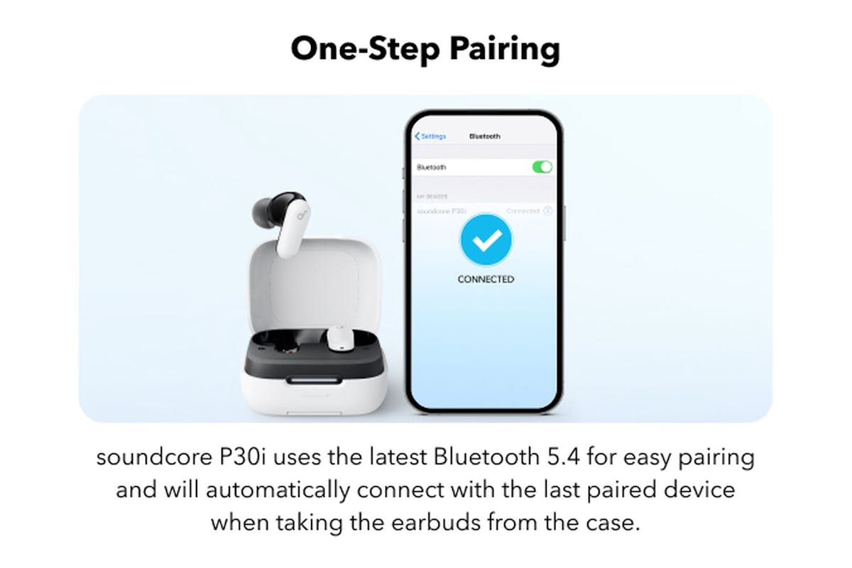 Soundcore R50i Anc Earbuds White | Wireless Bluetooth Noise Cancelling Headphones-3
