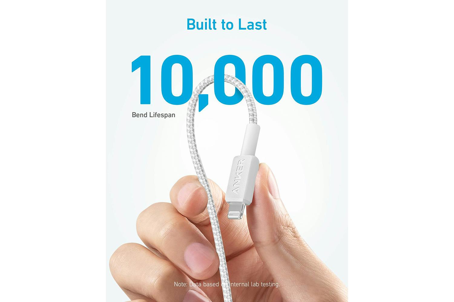 Anker 322 USB-C to Lightning Cable | 0.9m | White-3