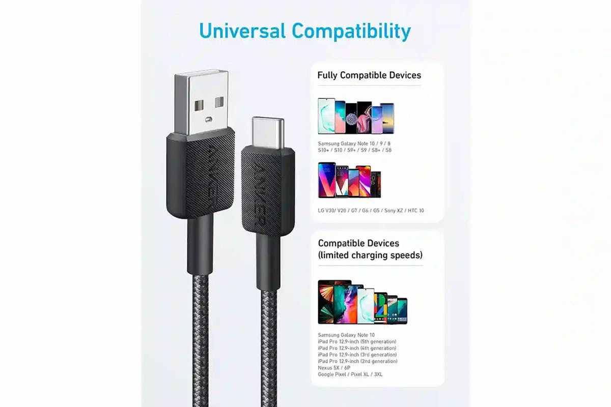 Anker 322 USB - A to C Cable | 0.9m | Black-5