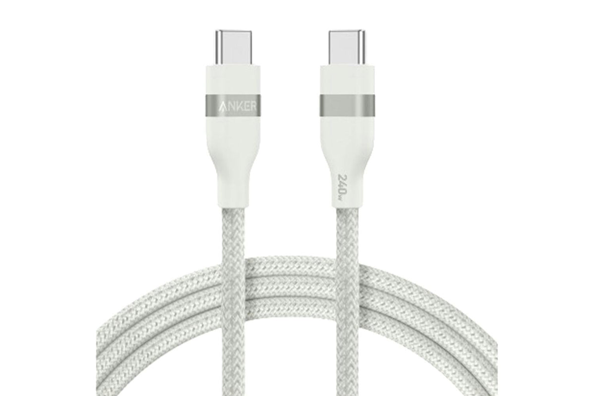 Anker 240W Upcycled-Braided USB-C to USB-C Cable | White