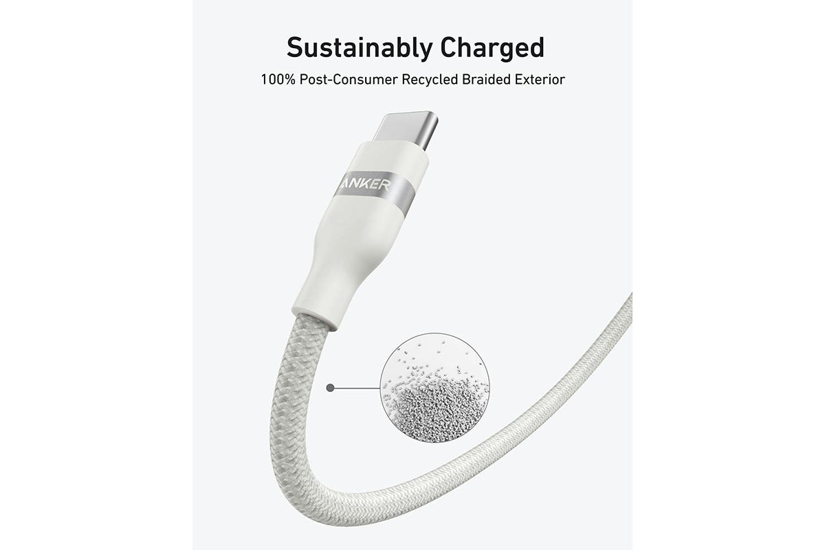 Anker 240W Upcycled-Braided USB-C to USB-C Cable | White-4