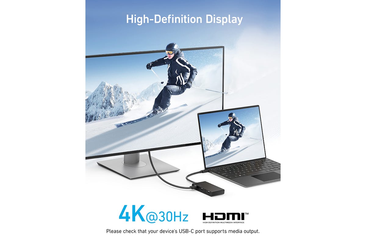 Anker 332 5-in-1 4K HDMI USB-C Hub | Black-5