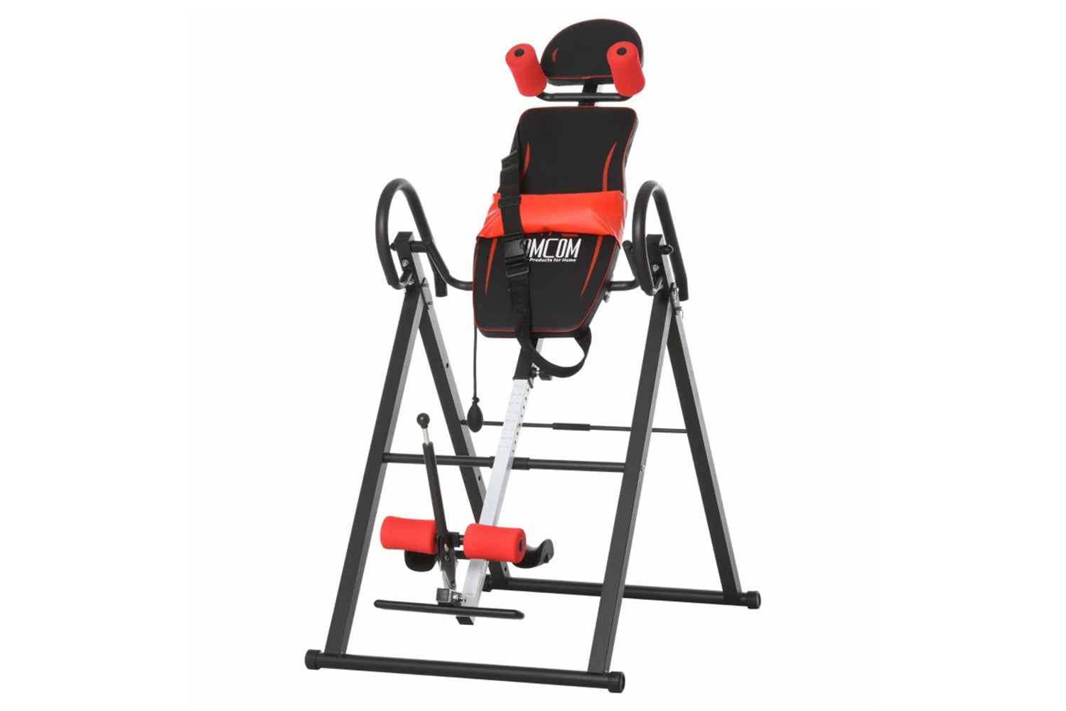 Homcom Steel Adjustable Gravity Inversion Table with Safety Belt | Black/Red