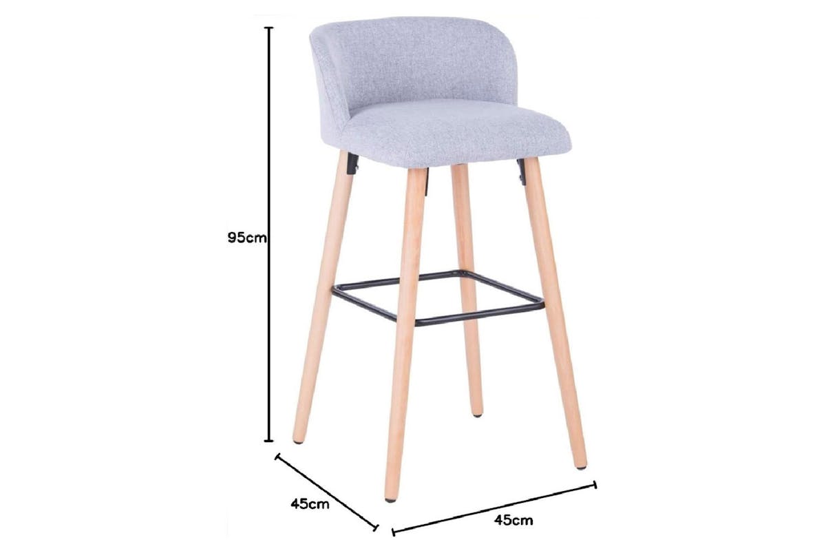 Dorel Alphason Claremont Barstool | Grey-5