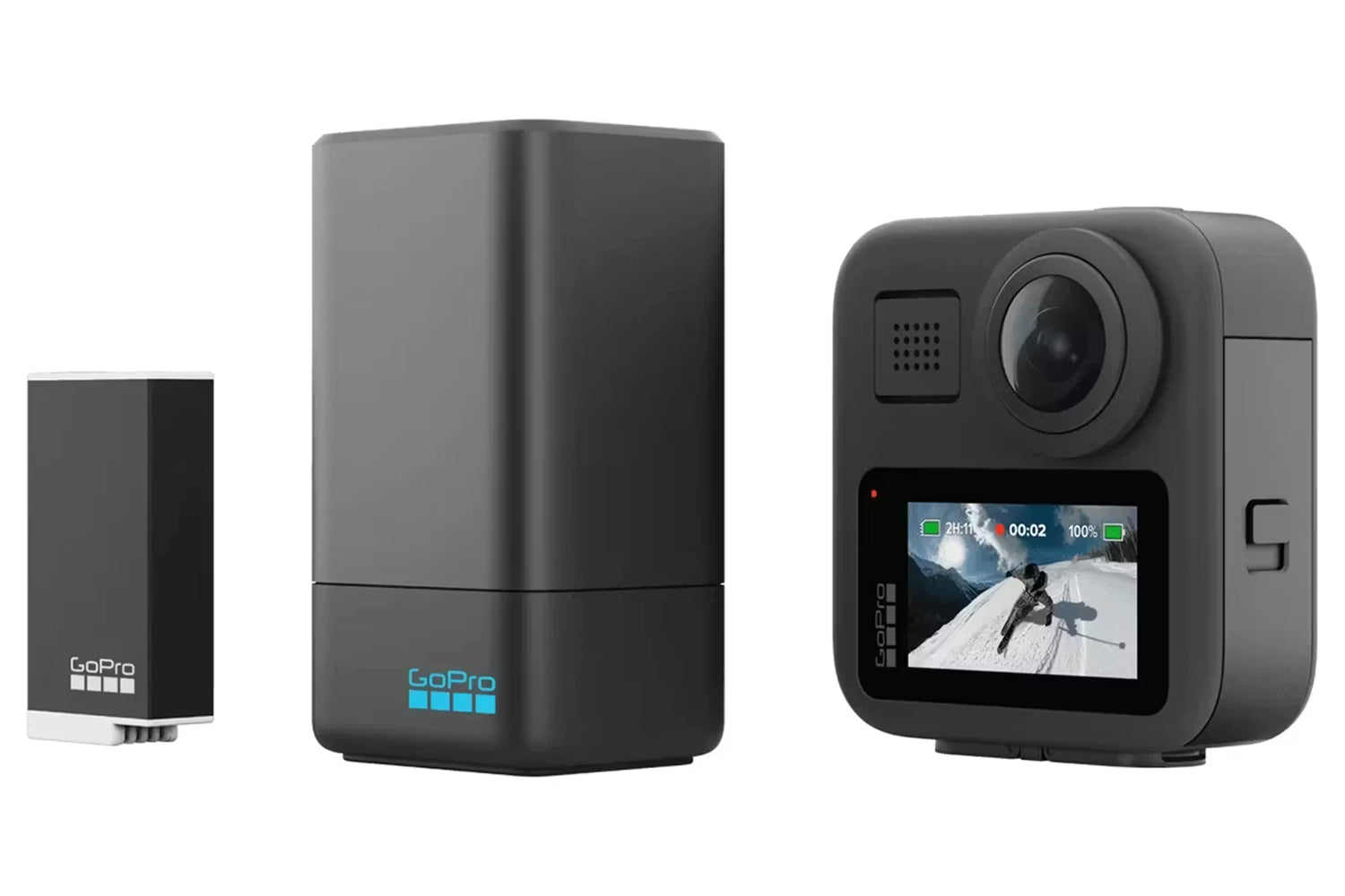 GoPro Max Dual Battery Charger + Enduro Battery-3