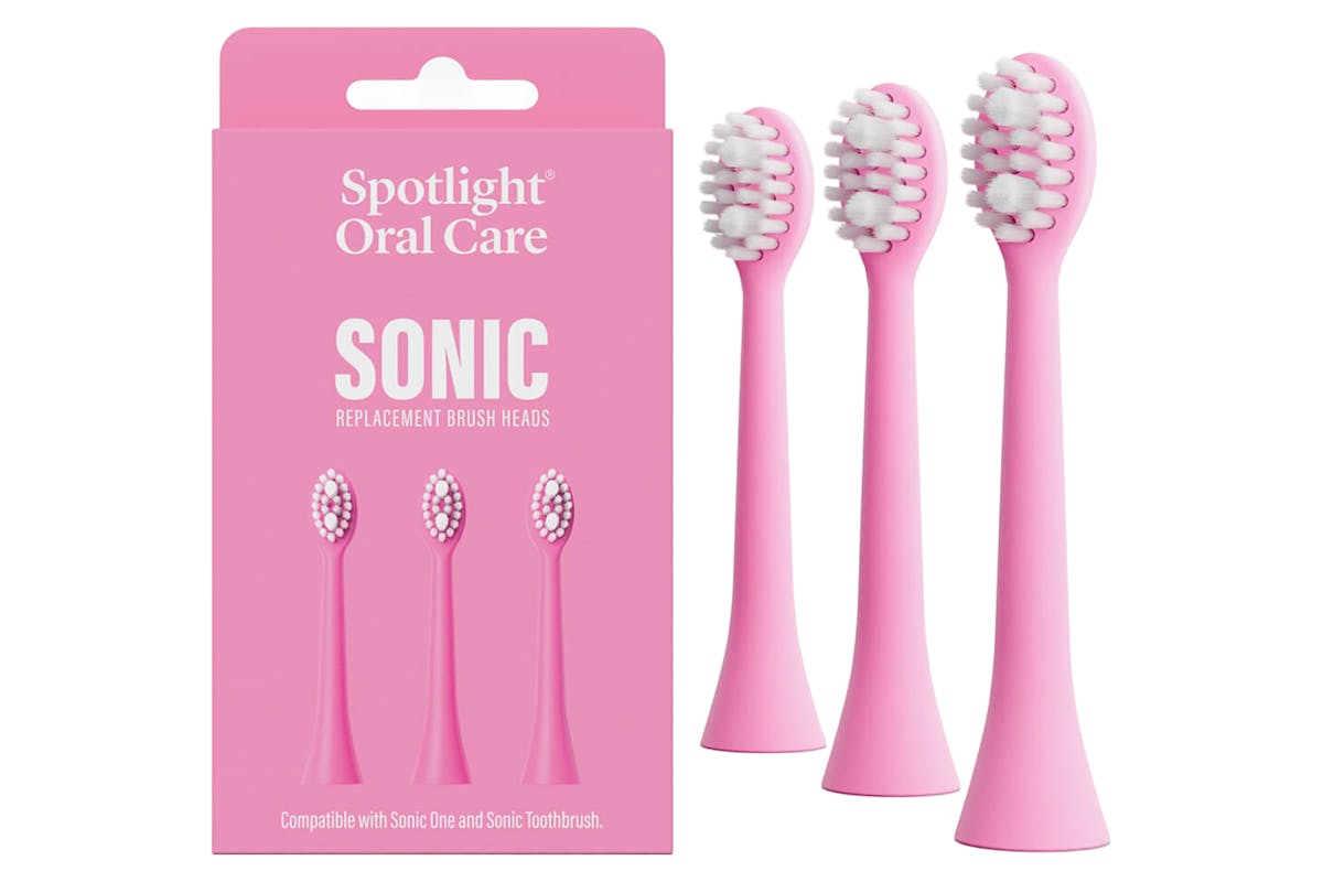 Spotlight Oral Care Sonic Toothbrush Replacement Heads | Pink