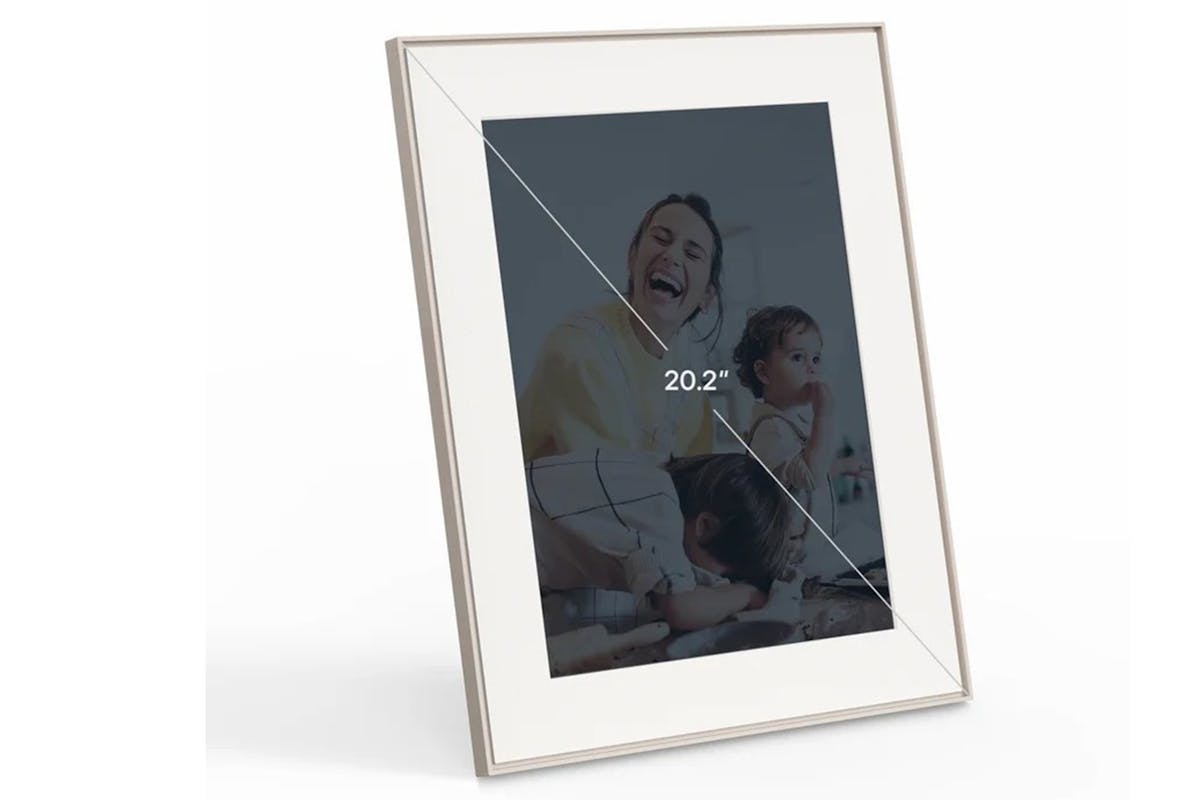 Aura Walden 15" HD Photo Frame | Clay with Paper Mat-4