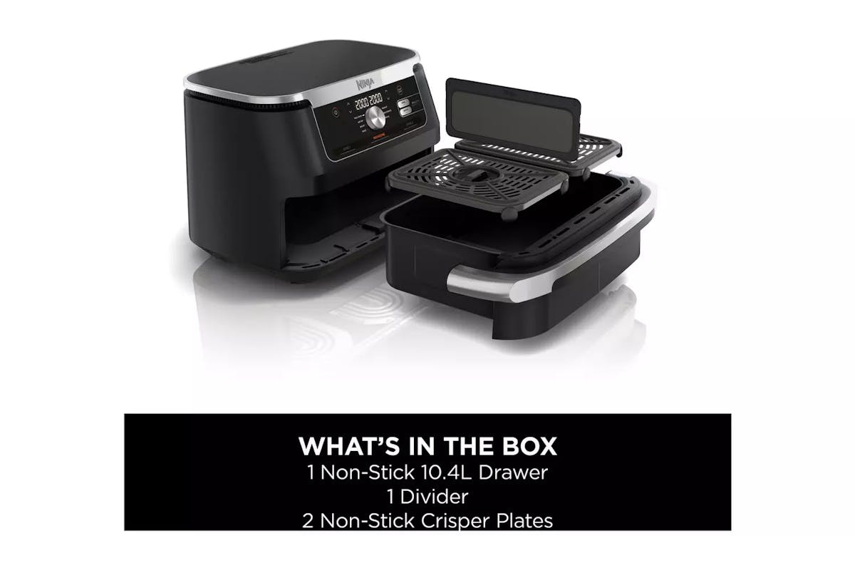 Ninja 10.4L Foodi Dual Zone Air Fryer | AF500UK | Black-8