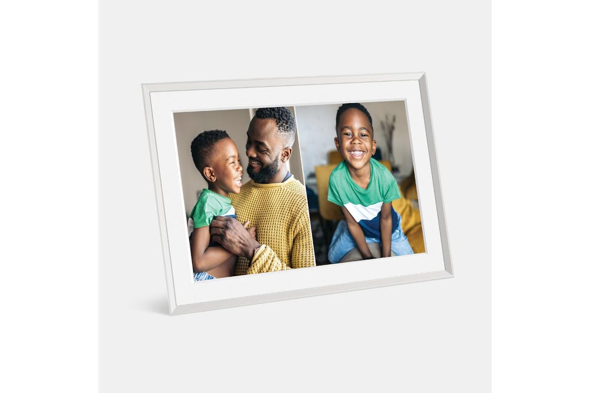 Aura Carver 10.1" Digital Photo Frame Mat Clay-2