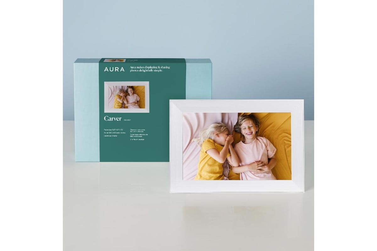 Aura Carver 10.1" Digital Photo Frame Seasalt-7