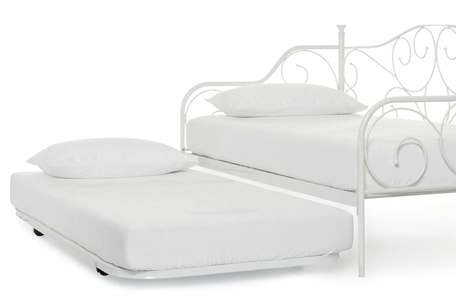 Kathrine Trundle Guest Bed | White-3