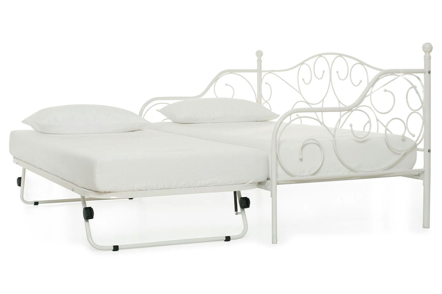 Kathrine Trundle Guest Bed | White-6