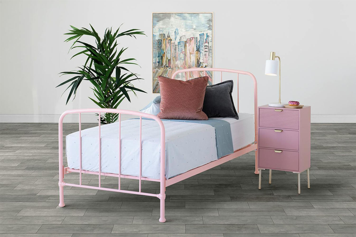 Dillon Bed Frame | Single | 3ft | Blush