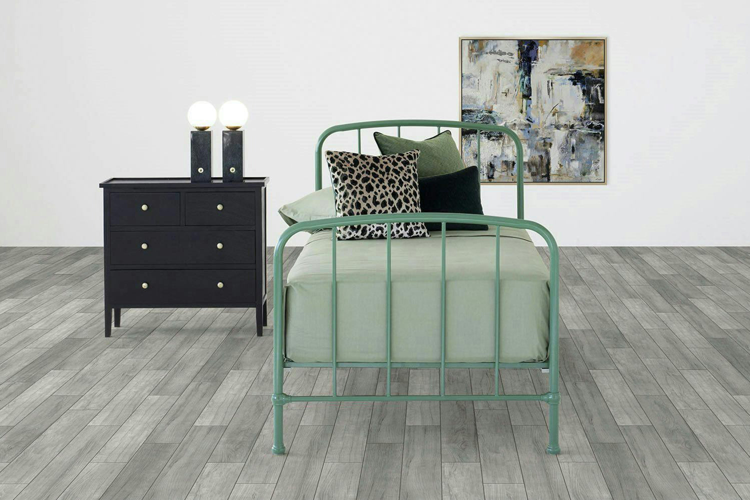 Dillon Bed Frame | Double | 4ft6 | Green