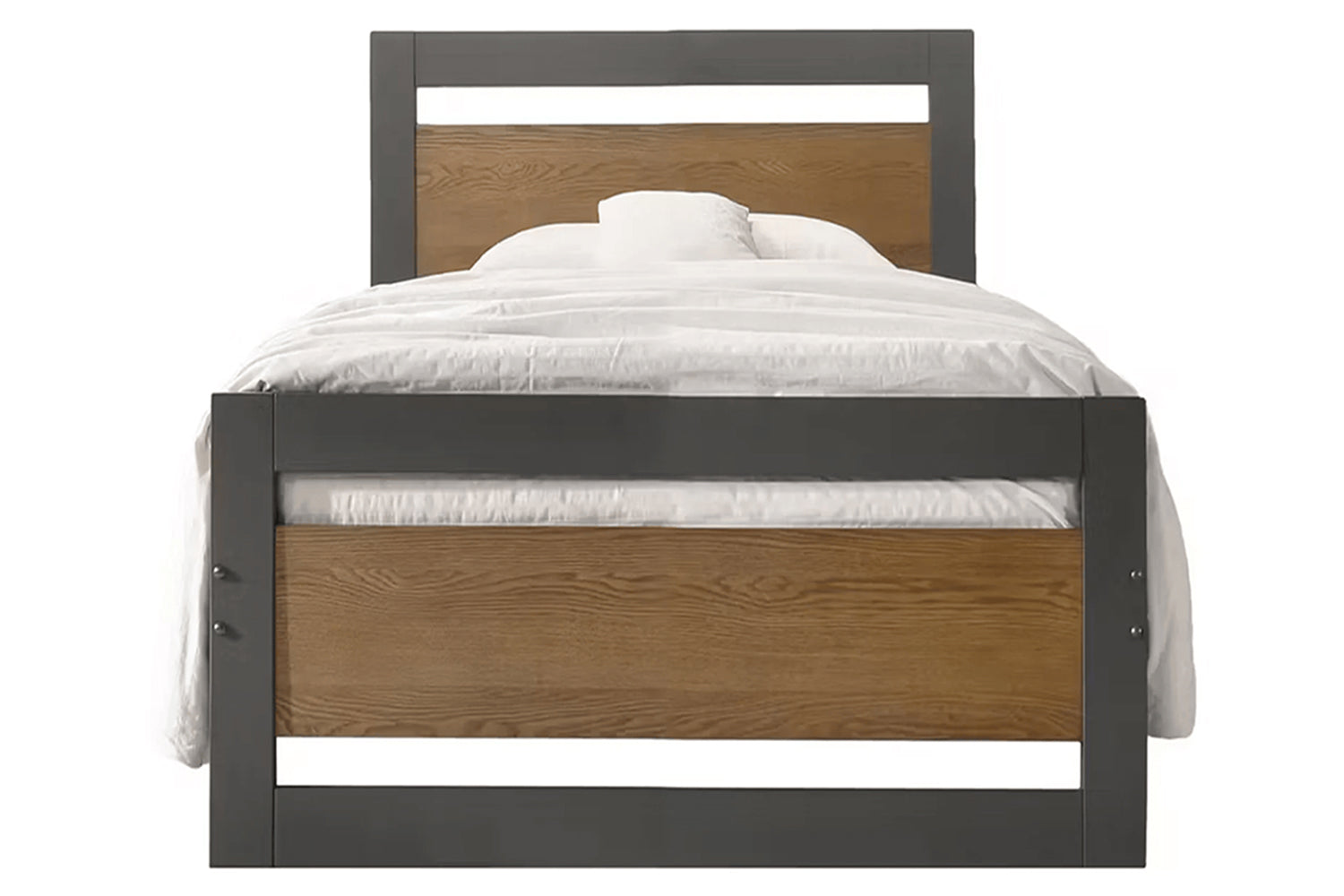 Alexis Bed Frame| Single | 3ft | Ash/Charcoal-2