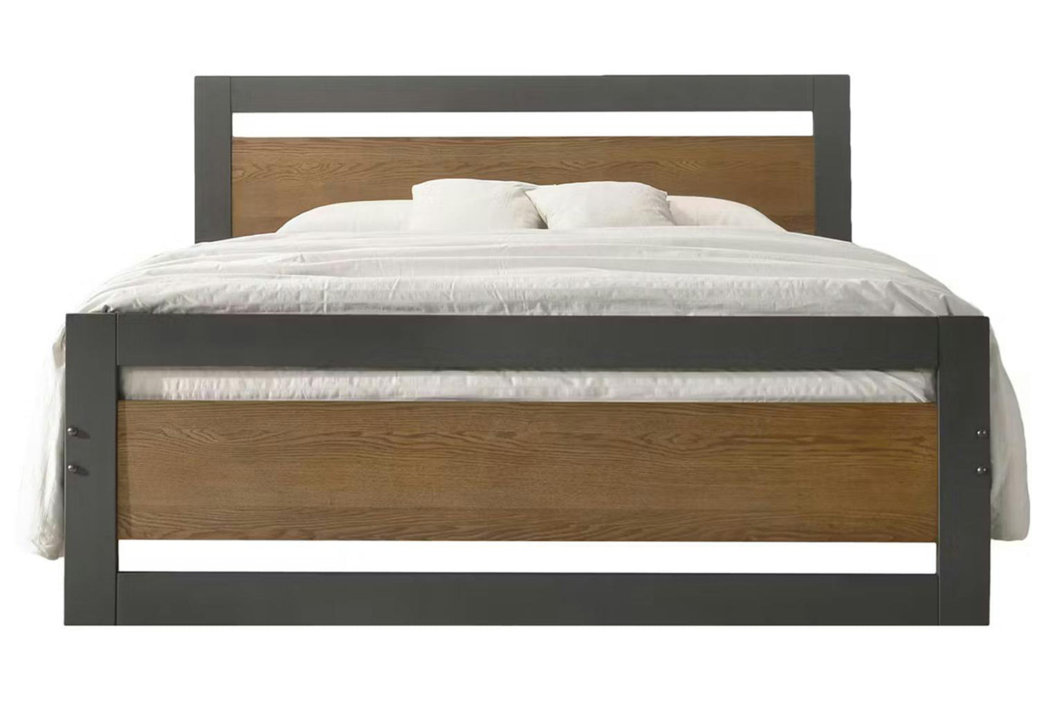Alexis Bed Frame | Small Double | 4ft | Ash/Charcoal-2