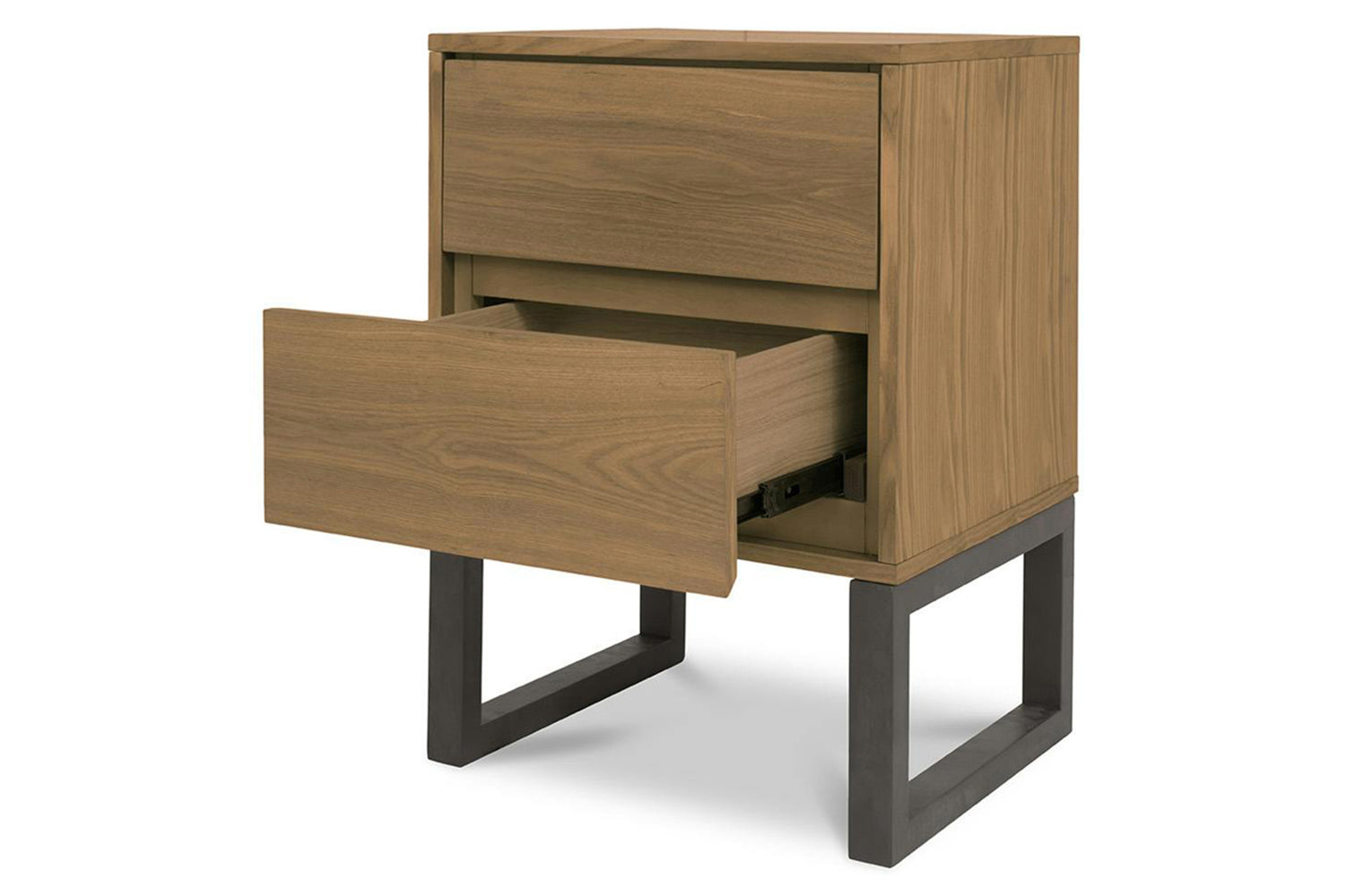 Alexis Bedside Table | 2 Drawer | Ash/Charcoal-4