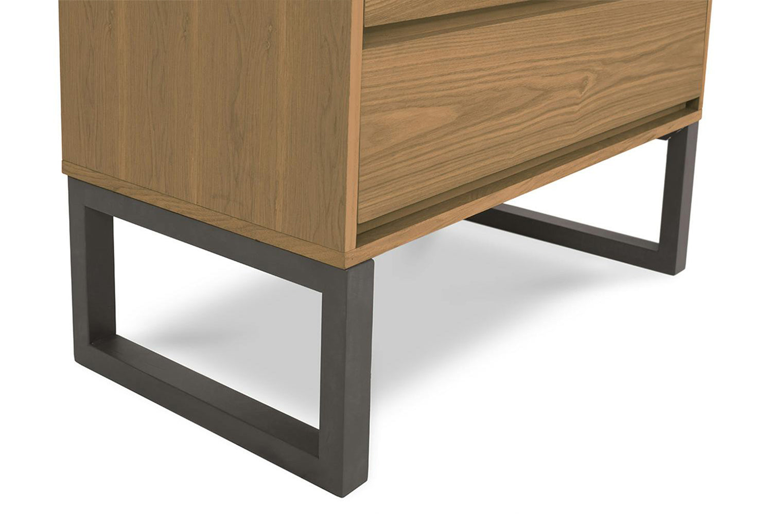 Alexis Bedside Table | 2 Drawer | Ash/Charcoal-7