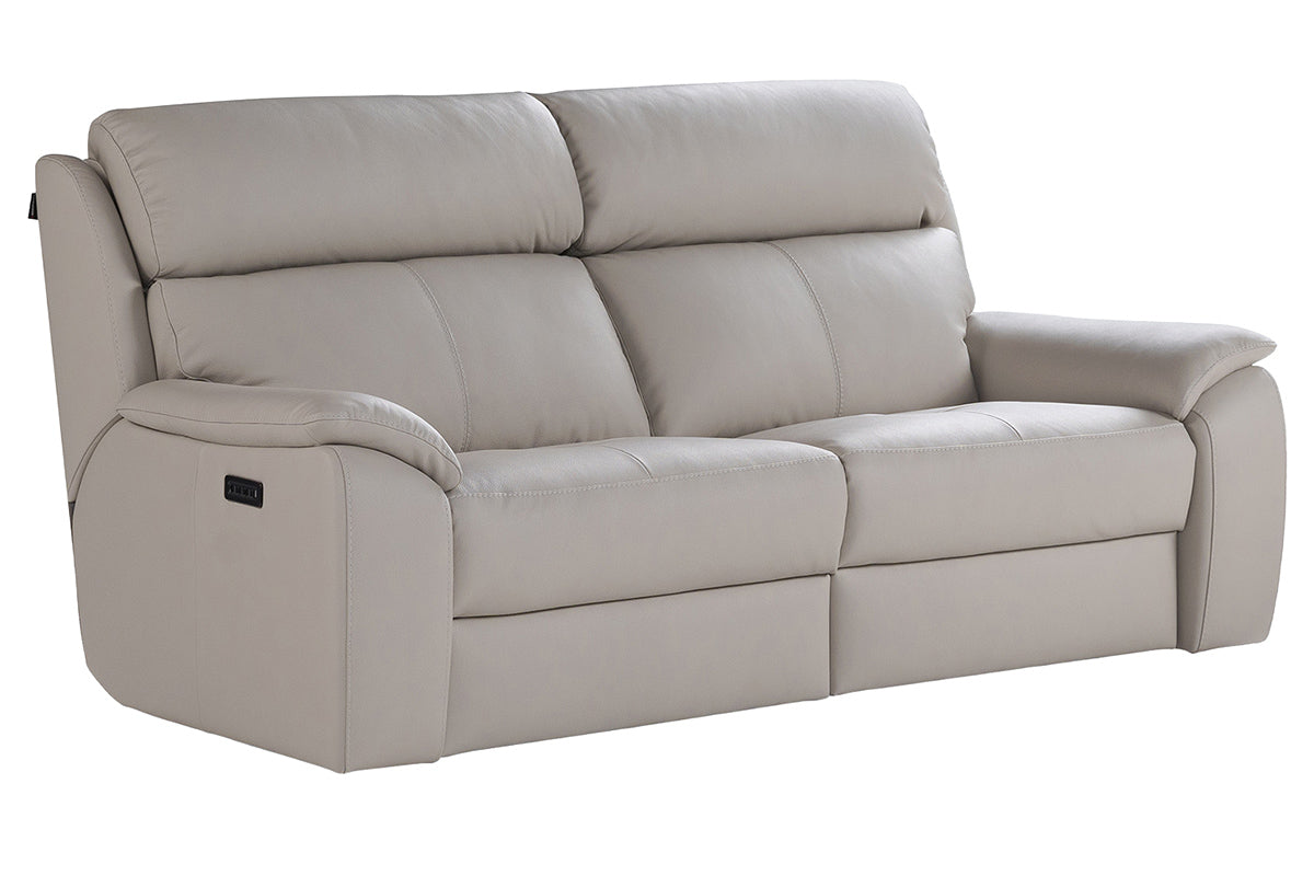 Amalfi 3 Seater Sofa | Power Recliner | Leather | Tan-2
