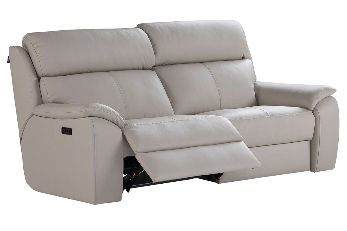 Amalfi 3 Seater Sofa | Power Recliner | Leather | Tan-4