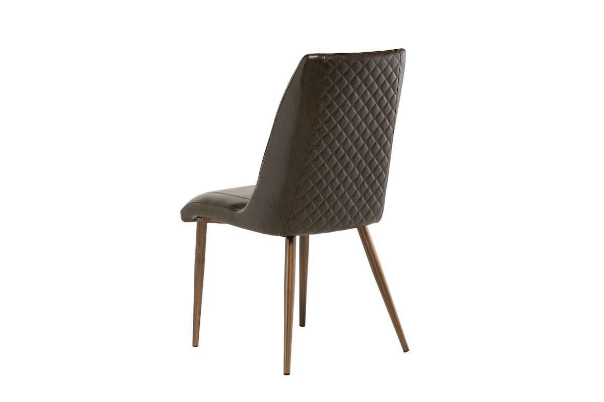 Amber Dining Chairs | Leather | Brown | Set of 2-3
