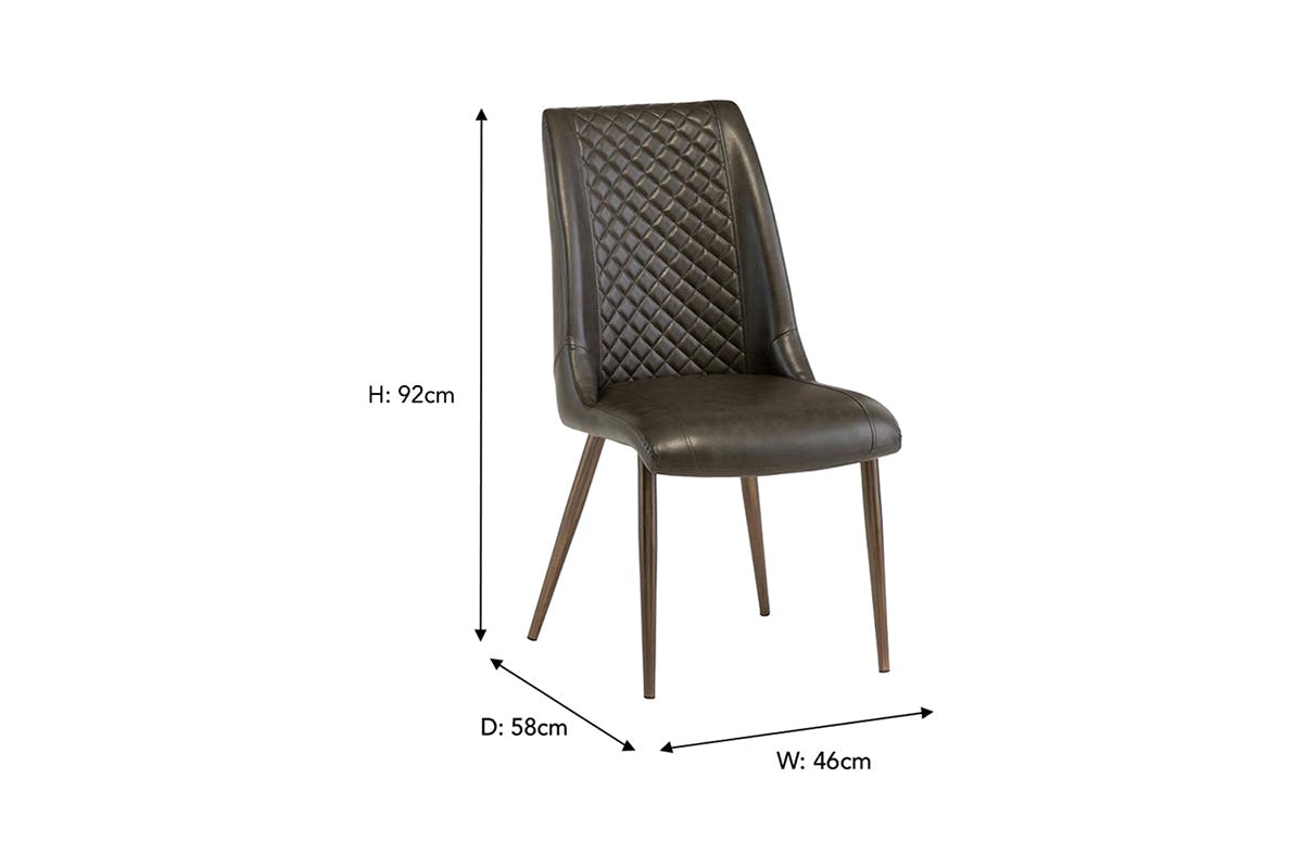 Coco Dining Chair | Dark Brown-7