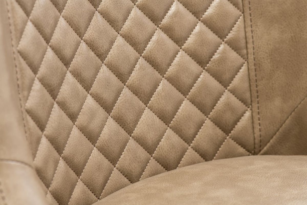 Amber Dining Chairs | Leather | Light Brown | Set of 2-4