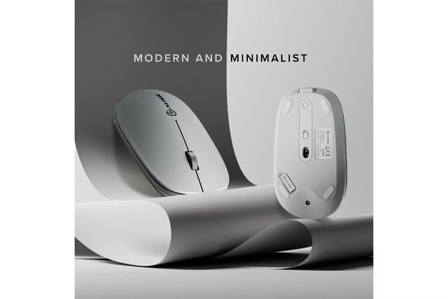 Alogic Echelon USB-C Rechargeable Wireless Mouse | AMBT4KWH | White-3