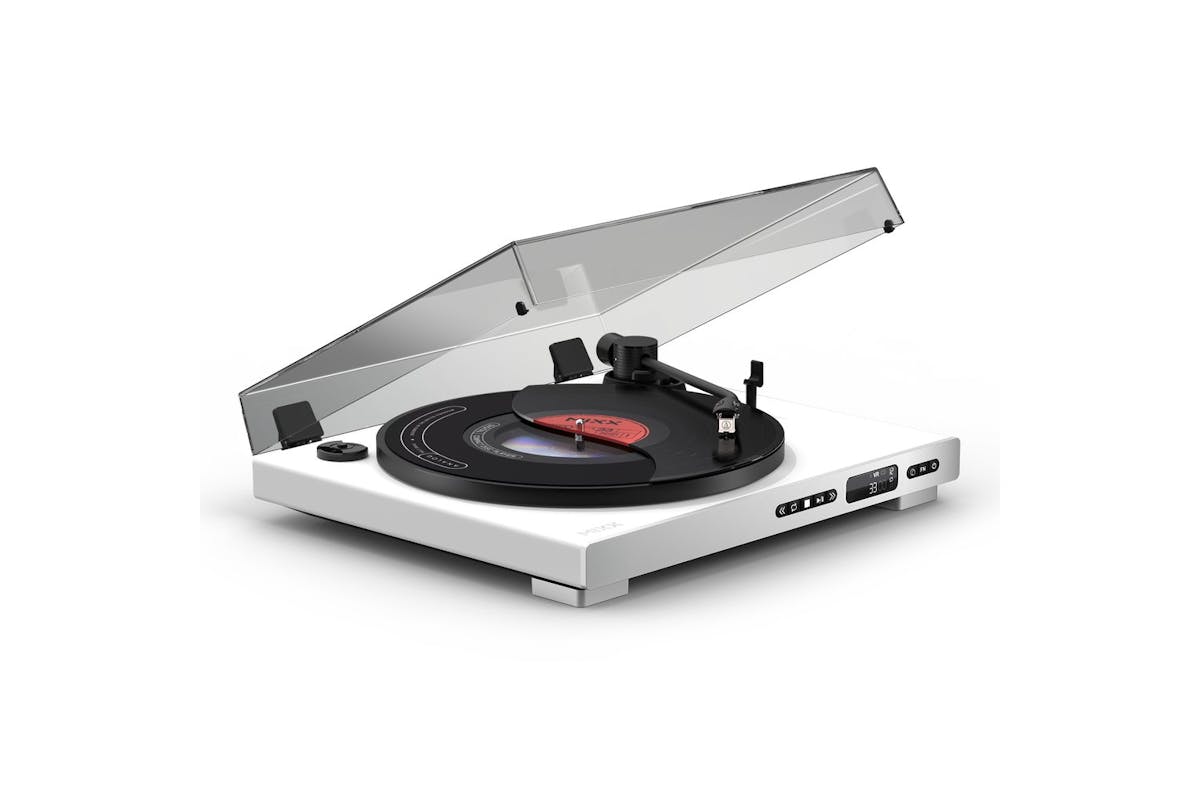 Mixx Analog Plus 2-in-1 CD/Record Player with Bluetooth | White | MRRP-85-WH-583-2
