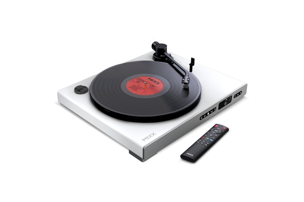 Mixx Analog Plus 2-in-1 CD/Record Player with Bluetooth | White | MRRP-85-WH-583-5