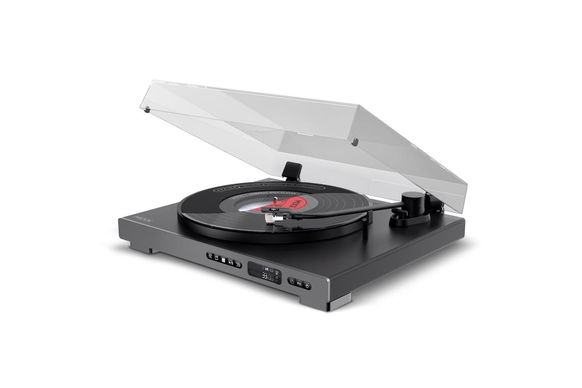 Mixx Analog Plus 2-in-1 CD/Record Player with Bluetooth | Black | MRRP-85-BK-582-4