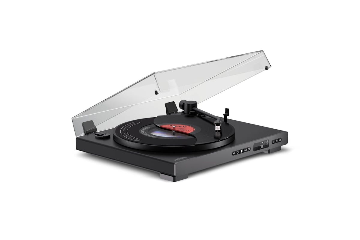 Mixx Analog Plus 2-in-1 CD/Record Player with Bluetooth | Black | MRRP-85-BK-582-2