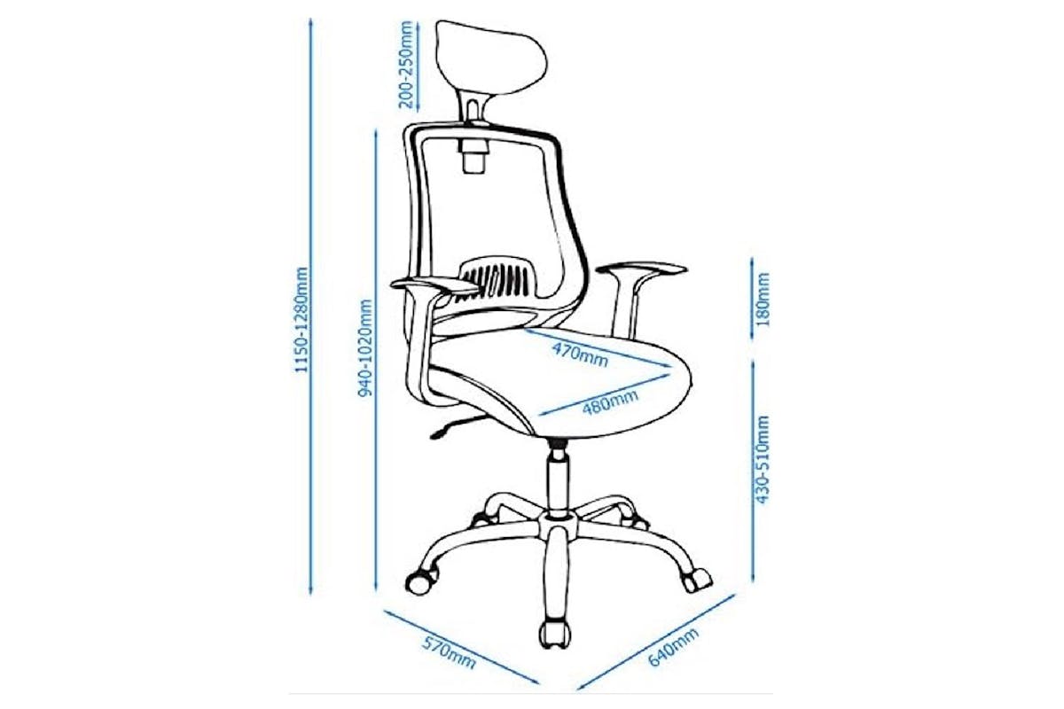 Dorel Alphason Florida Home Office Chair | Black-6