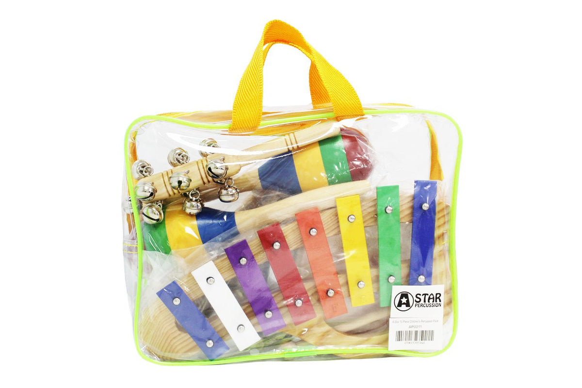 A-star 10 Piece Childrens Percussion Pack